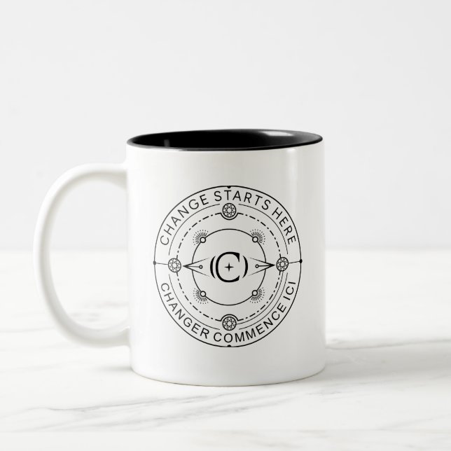 Zwei-Tone-Tasse, 325 ml Zweifarbige Tasse (Links)