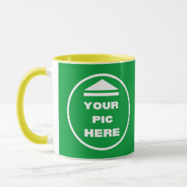 Zwei-Tone-Tasse - Bild 11 oz Gelb hinzufügen Tasse