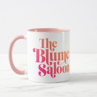 Zwei-Tone-Tasse des Logos (weiß/rosa) Tasse