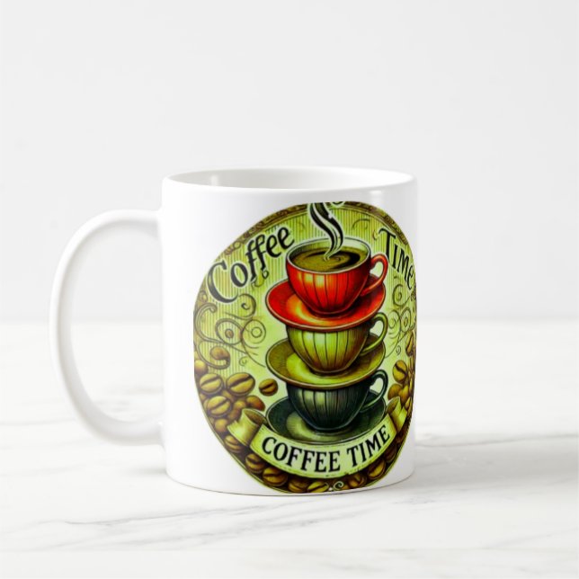 Zwei-Tone-Tasse Fügen Sie Ihrem morgendlichen Co-P Kaffeetasse (Links)