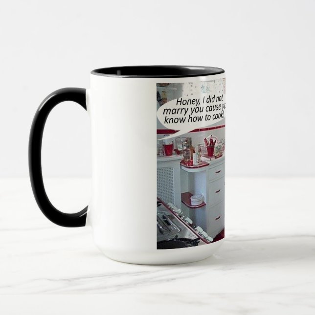 Zwei Töne Tasse. Happy Jubiläumspoodle Tasse (Links)