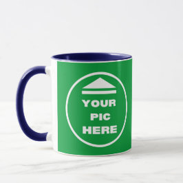 Zwei-Tone-Tasse - Hinzufügen des Bilds 11 oz White Tasse