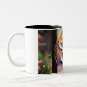 Zwei-Tone-Tasse Schöne Löwenskizze drucken Zweifarbige Tasse