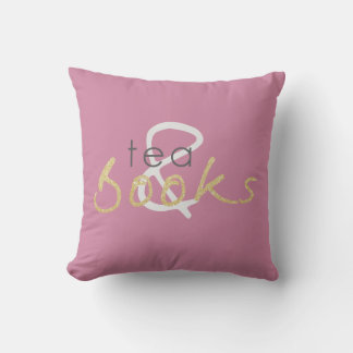 Zwei Tone Tee und Bücher Kissen Kissen