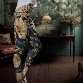 Zwei-Tone Yoga Pants Aquamariner Goldpuffer Morris Leggings