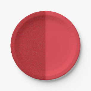 Zwei-Tonen-rote Texturpapierplatte - Anpassbar Pappteller
