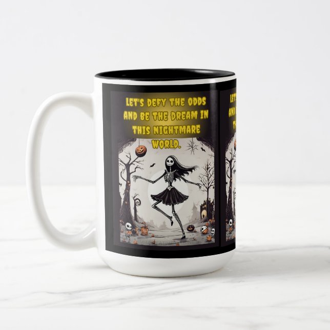 Zwei-Tonen-Tasse, 15 oz Zweifarbige Tasse (Links)