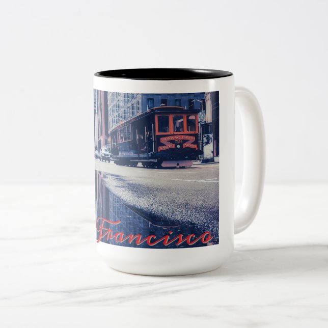 Zwei-Tonen-Tasse, 15 oz Zweifarbige Tasse (VorderseiteRechts)