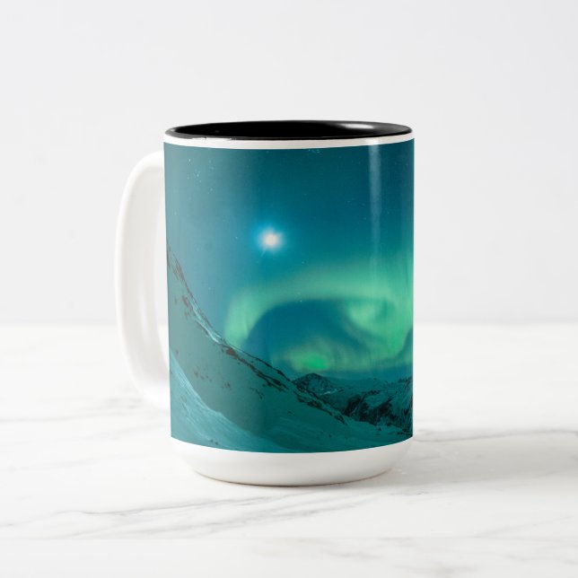 Zwei-Tonen-Tasse, 15 oz Zweifarbige Tasse (Vorderseite Links)