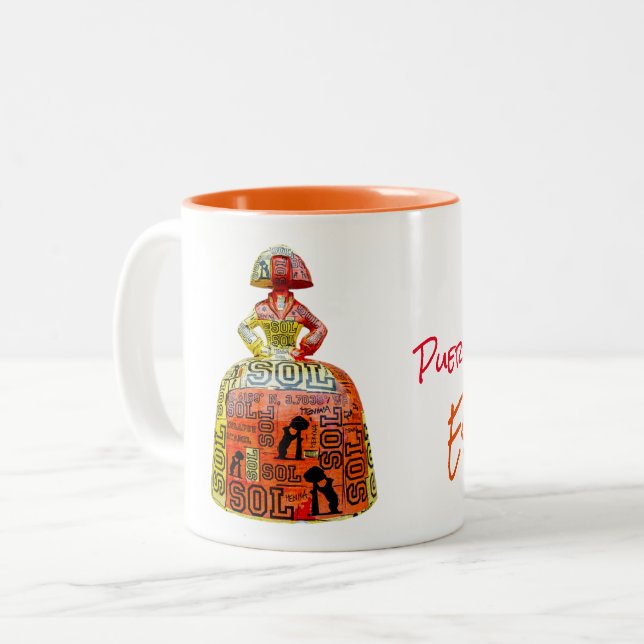Zwei-Tonen-Tasse España Zweifarbige Tasse (Vorderseite Links)