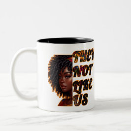 Zwei-Tonen-Tasse - sie mögen uns nicht Zweifarbige Tasse