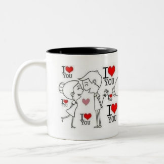 Zwei-Tonen-Tasse Zweifarbige Tasse