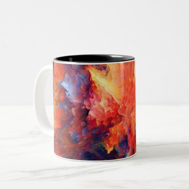 Zwei-Tonen-Tasse Zweifarbige Tasse (Vorderseite Links)