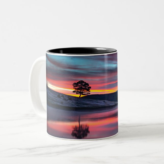 Zwei-Tonen-Tasse Zweifarbige Tasse (Vorderseite Links)