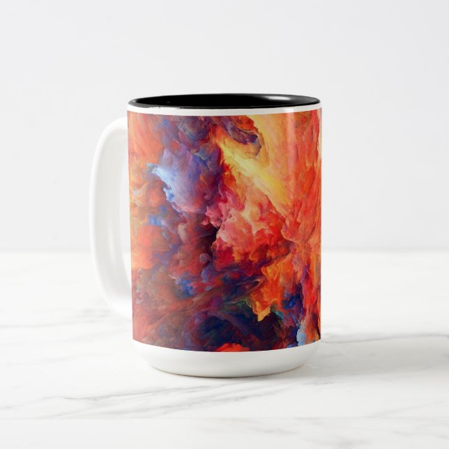 Zwei-Tonen-Tasse Zweifarbige Tasse (Vorderseite Links)