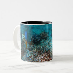 Zwei-Tonen-Tasse Zweifarbige Tasse
