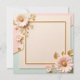 Zwei-Toner-Blüte Einladung