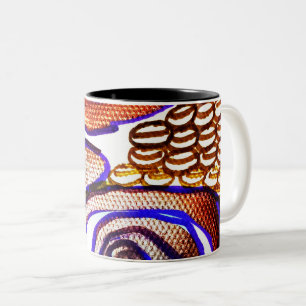 ZWEI TONKAFFEE-TASSE ZWEIFARBIGE TASSE
