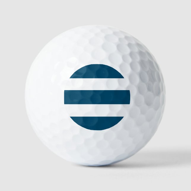 Zwei Tonstreifen Golfball (Vorderseite)