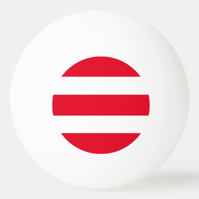Zwei Tonstreifen Tischtennisball (Vorderseite)