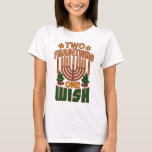 Zwei Traditionen man will Hanukkah Graphic T-Shirt<br><div class="desc">Feiern Sie Hanukkah mit Stolz und Spaß, während Sie sich mit der ganzen Familie treffen. Dieses Festivalgrafik-Design ist ein perfektes Geschenk für die Ferien. Ein tolles Geschenk für die Ferien</div>