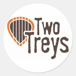 Zwei Treys Circle Aufkleber