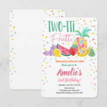 Zwei-tti Frutti Tutti Fruchtigkeit Geburtstag Fruc