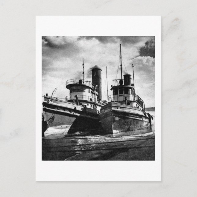 Zwei Tugs Postkarte (Vorderseite)