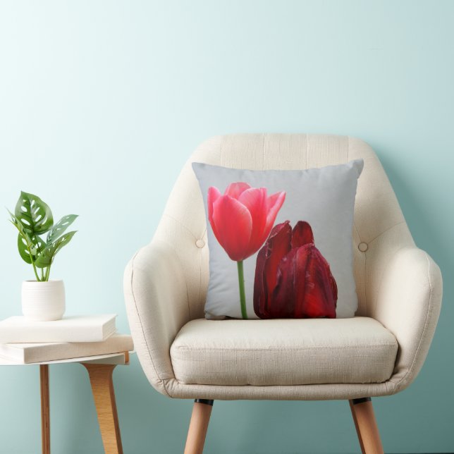 zwei Tulips Kissen (Stuhl )