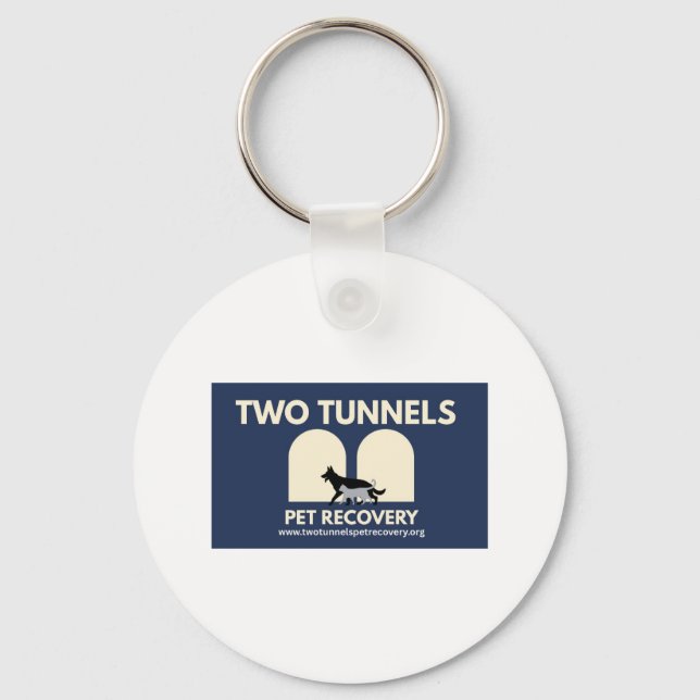 Zwei Tunnel Tote Schlüsselanhänger (Vorderseite)