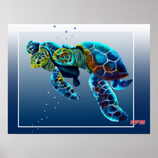 Zwei Turtles Poster (Vorne)