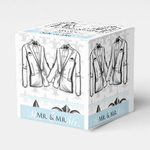 Zwei Tuxedo Gay Gastgeschenk Hochzeit Box Geschenkschachtel