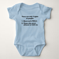 Zwei Typen von Motorrad Baby Bodysuit