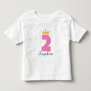 Zwei und der Crown Individuelle Name - Kleinkind T Kleinkind T-shirt