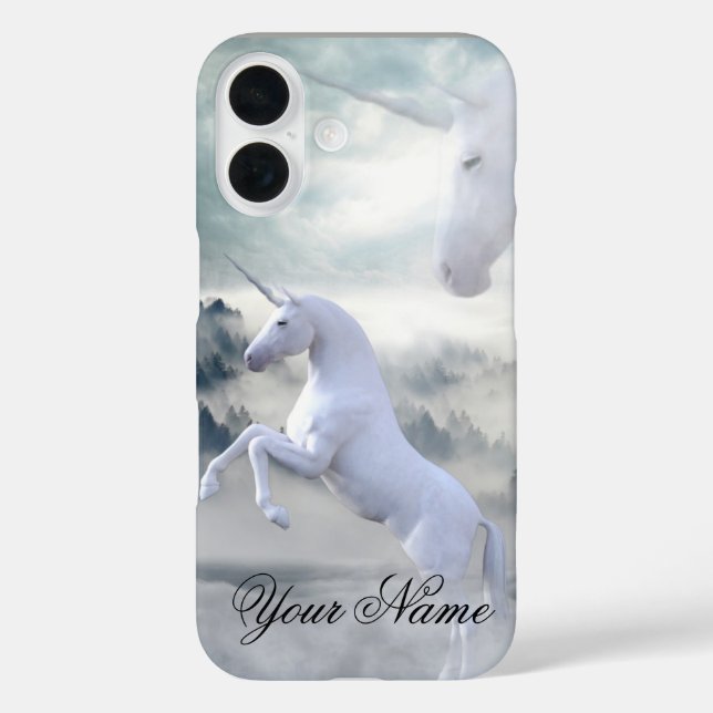 Zwei Unicorns Apple iPhone 16 Fall iPhone 16 Hülle (Rückseite)