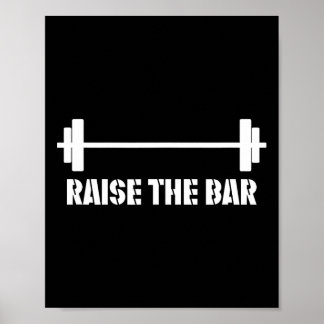 Zwei unzackige Bekleidung hebt das Bar auf Poster