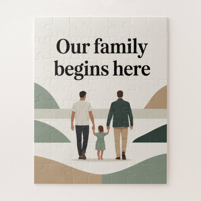 Zwei Väter Baby-Party  (Vertikal)