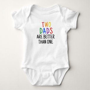 Zwei Väter sind besser als ein Stolz Baby Strampler