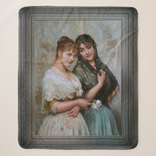 Zwei Venezianische Frauen von Eugene de Blaas Sherpadecke