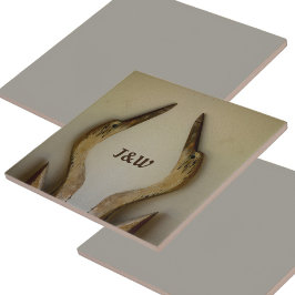 Zwei verwitterte Helden mit Ursprüngen an der Küst Fliese