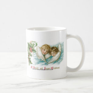 Zwei viktorianische Kinder als Engel Kaffeetasse