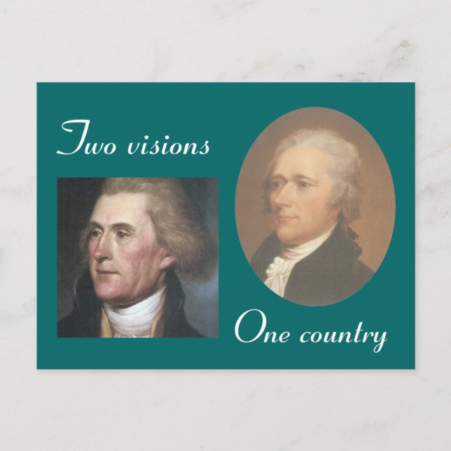 Zwei Visionen Postkarte (Vorderseite)