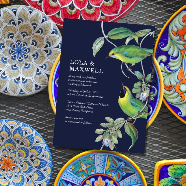 Zwei Vögel Hochzeit Einladung (Von Creator hochgeladen)