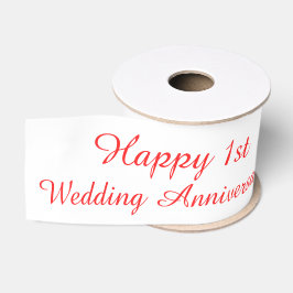 Zwei Vögel personalisiert Hochzeitstag Band Ripsband