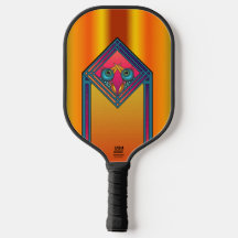 Zwei Vogelpickleball-Paddel