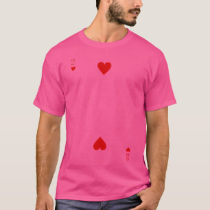 Zwei von Herzen Halloween Spielkarten Cosplay T-Shirt