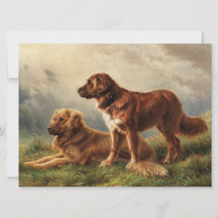 Zwei wachsamen Hunde Karte