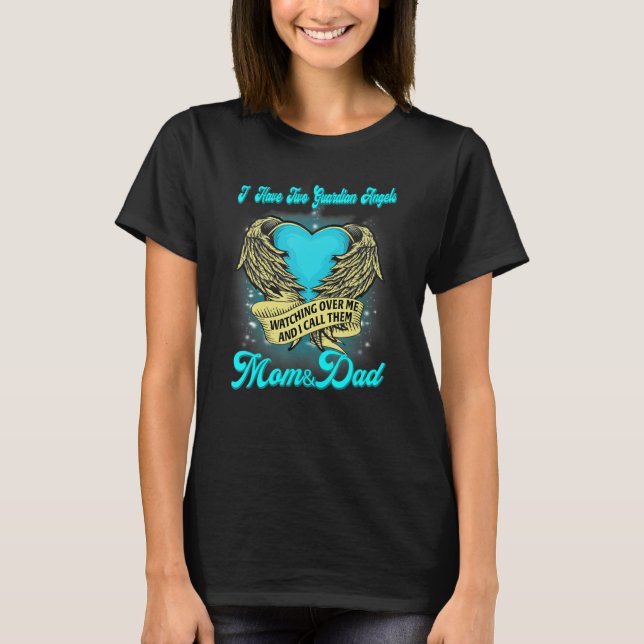 Zwei Wächter-Engel, die über mir schauen, nennen s T-Shirt (Vorderseite)