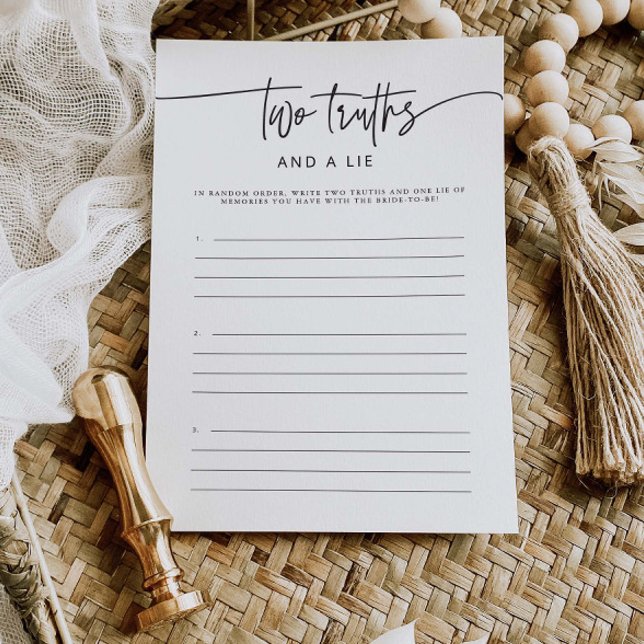 Zwei Wahrheitskarten und eine Live-Brautparty-Akti Einladung (Von Creator hochgeladen)