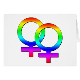 Zwei weibliche Zeichen-Karte